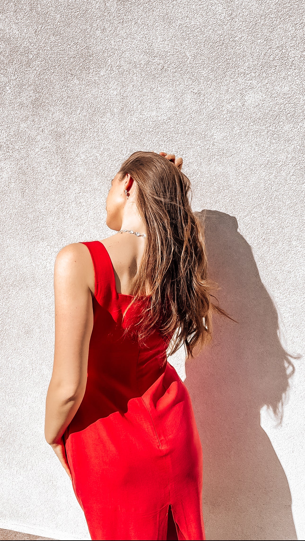 Abito a tubino in Tencel™ Lyocell con spacco posteriore